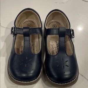 FootMates Navy T-Strap Dress Shoes